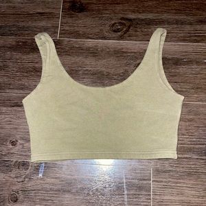 John Galt Green Lydia Tank Top